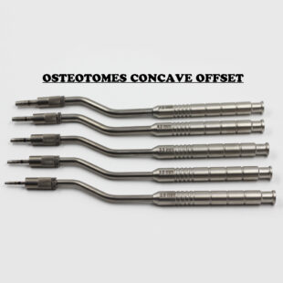 Osteotomes are developed for Crestal Bone Condensation of the closed Sinus Elevation Techniques. These are used in Maxillary areas or Upper Jaw region which are difficult to reach. We have specially developed the Stopper for easy use. We have put two stoppers to avoid the back movement of the first stopper. Concave Osteotomes: These are made of NON MAGNETIC 316L Stainless Steel(NON RUSTING) Diameter Measurements: 1) Osteotome Concave-O 2.5 (Diameter till 4mm Length 1.9mm to After 4mm Length Parallel 2.5mm) JULL-DENT 002A 2) Osteotome Concave-O 3.0 (Diameter till 4mm Length 2.4mm to After 4mm Length Parallel 3.0mm) JULL-DENT 002B 3) Osteotome Concave-O 3.5 (Diameter till 4mm Length 2.9mm to After 4mm Length Parallel 3.5mm) JULL-DENT 002C 4) Osteotome Concave-O 4.0 (Diameter till 4mm Length 3.3mm to After 4mm Length Parallel 4.0mm) JULL-DENT 002D 5) Osteotome Concave-O 4.5 (Diameter till 4mm Length 3.8mm to After 4mm Length Parallel 4.5mm) JULL-DENT 002E Markings: 5mm, 7mm, 8.5mm, 10mm, 11.5mm, 13mm, 15mm.. Tip Material: TITANIUM GRADE 5 Concave Osteotomes Handle: These are made of NON MAGNETIC 316L Stainless Steel(NON RUSTING)