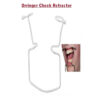 Orringer Retractor Jull-Dent 79 These are self holding cheek retractors highly useful for doctors. They are very handy since there is no external help required to hold the instrument, it has a spring action in the prong to hold itself in the patients mouth. Mostly used in full mouth surgery. Orringer Cheek Retractor is a hands-free retractor used to hold mucoperiosteal flaps, cheeks, lips and tongue away from the surgical area, 4.2" long. Material: Non Magnetic Stainless Steel with Spring action. Available in 3 Sizes. 1) Jull-Dent 79A 35mm Orringer Retractor 2) Jull-Dent 79B 40mm Orringer Retractor 3) Jull-Dent 79C 45mm Orringer Retractor